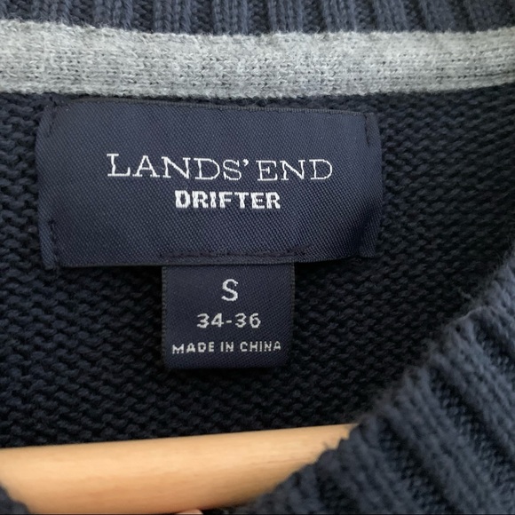 Lands End Mens Drifter Sweater Size S - Picture 2 of 2